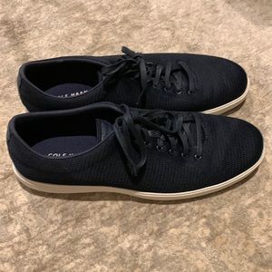 Cole Haan Grand Crosscourt Navy Knit Sneaker Size 12 Mens